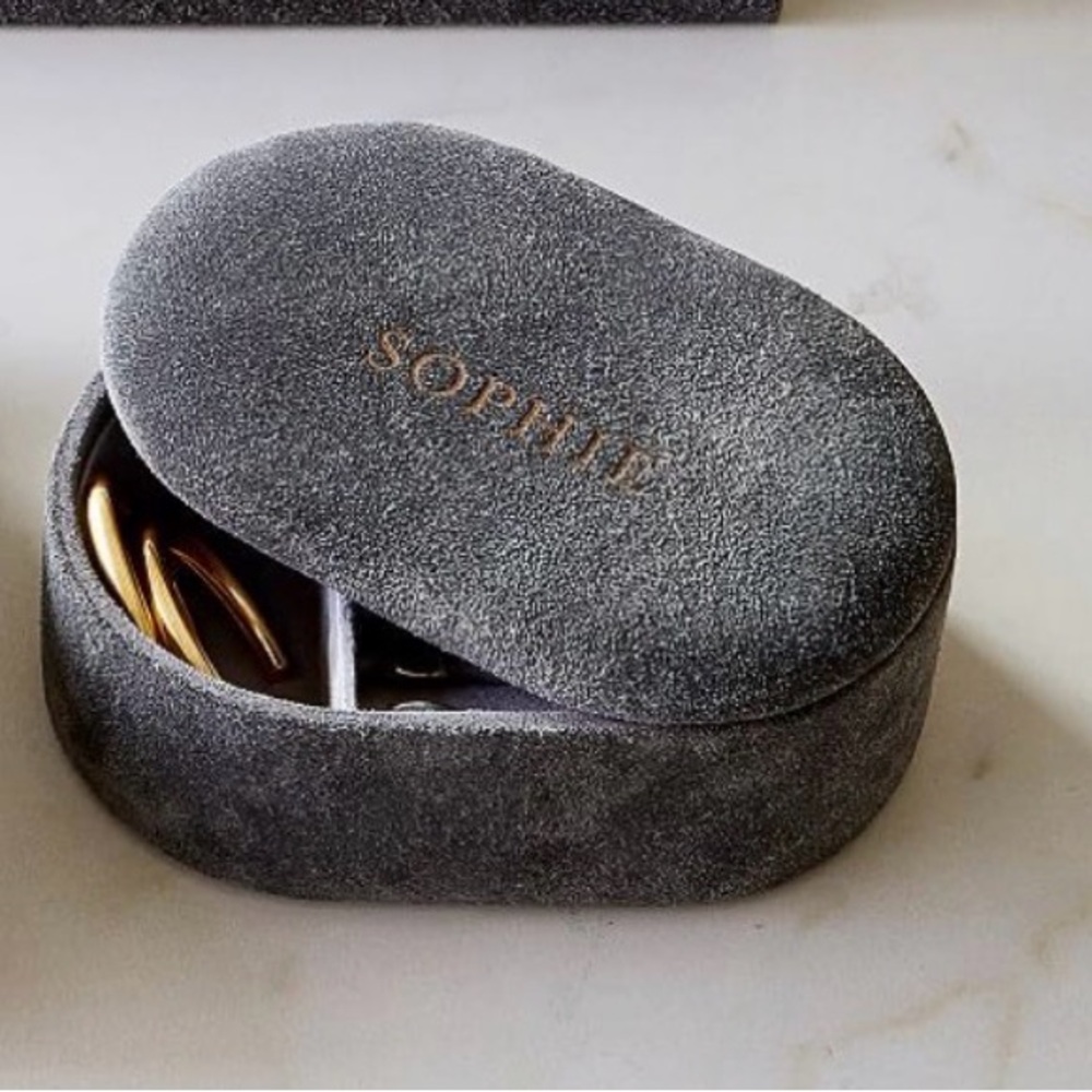 NWT Avalon Suede Jewelry Box (no personalization)